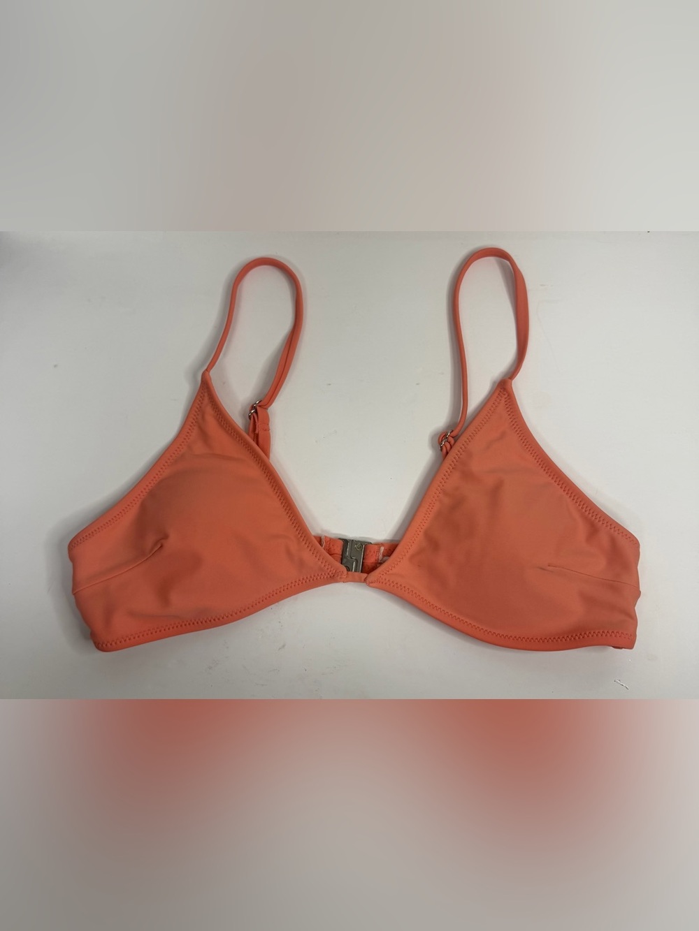 Cupshe Coral Orange Bandeau-Style Swim Top